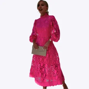 Honora - Soft Lace Finish Woman's Summer Dress