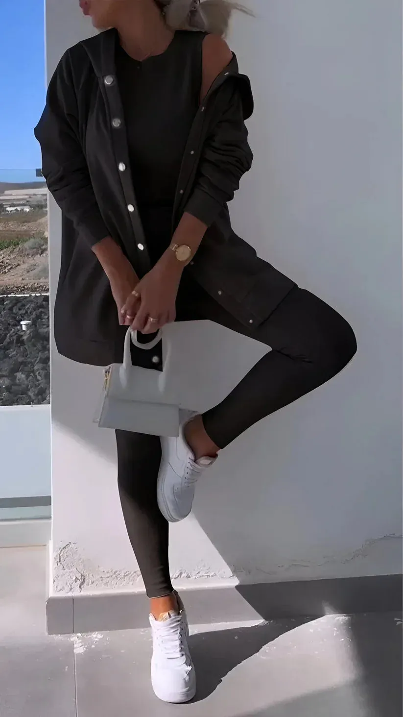 Hooded Cardigan Sweatshirt Cosyset