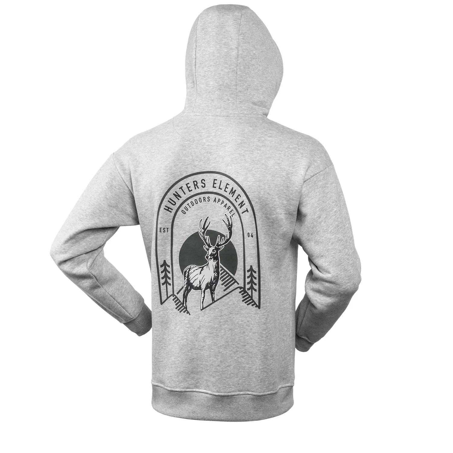 Hunters Element Outdoors Hoodie - Grey Marle