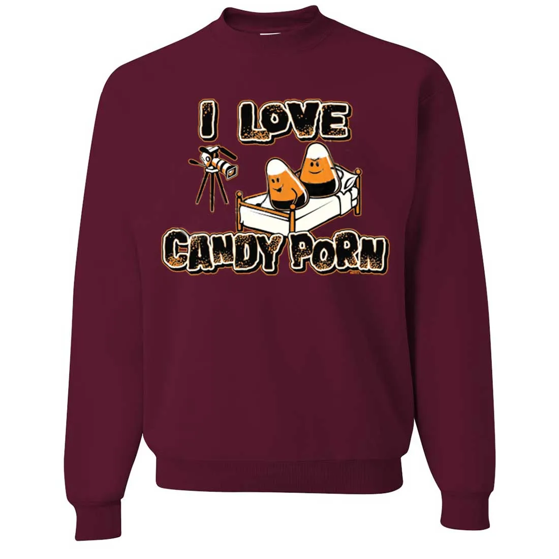 I Love Candy Porn Crewneck Sweatshirt