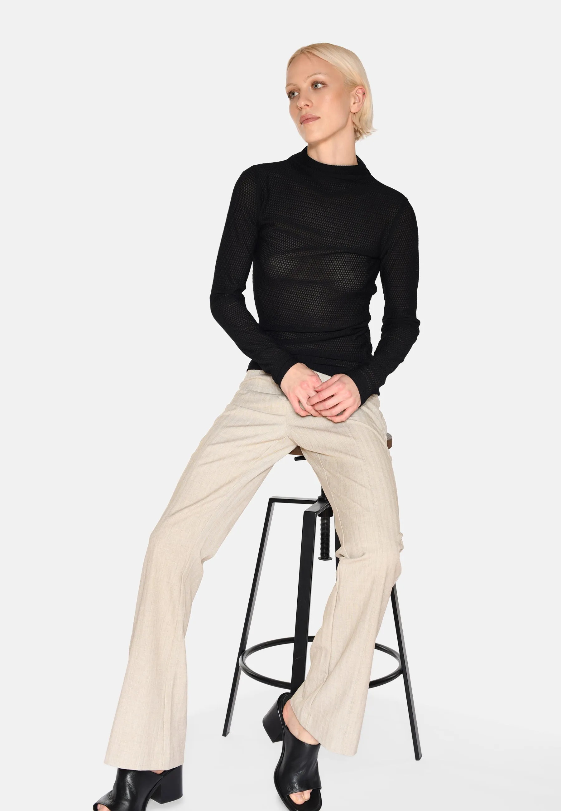 Ina long sleeved t-shirt 4156 - Black