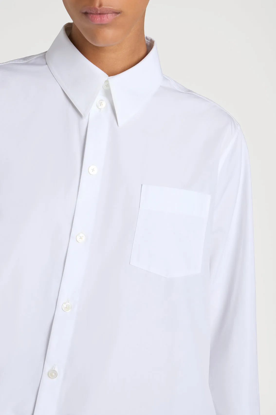 IRREGULAR WHITE SHIRT
