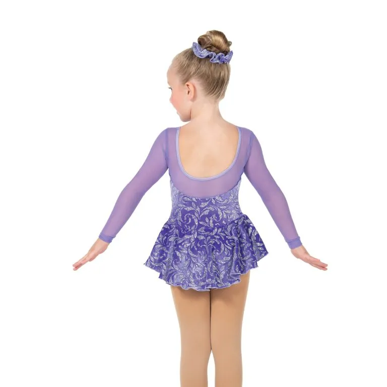 J177/23 Ice Whirl Dress: Crocus Purple