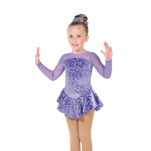 J177/23 Ice Whirl Dress: Crocus Purple