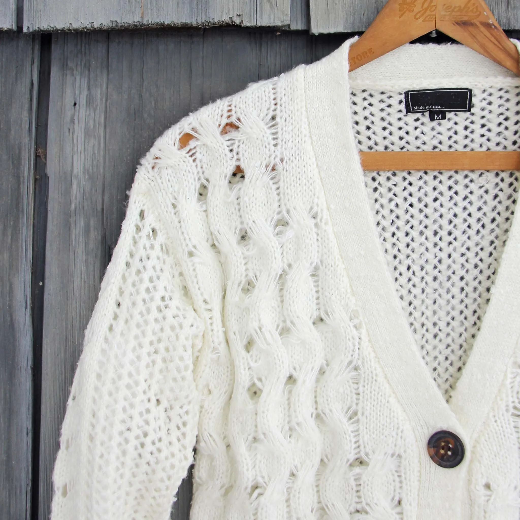 Jack Frost Lace Fisherman's Sweater