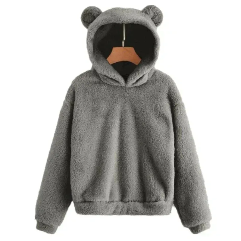 Janelle's fashionable bear hoodie