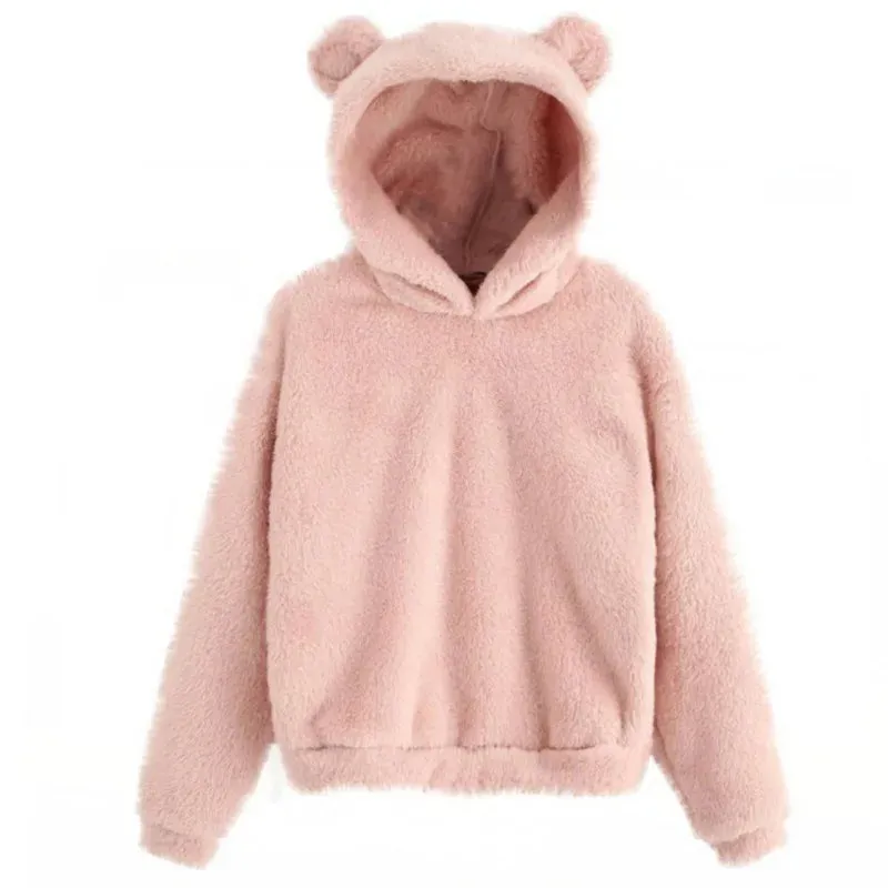 Janelle's fashionable bear hoodie