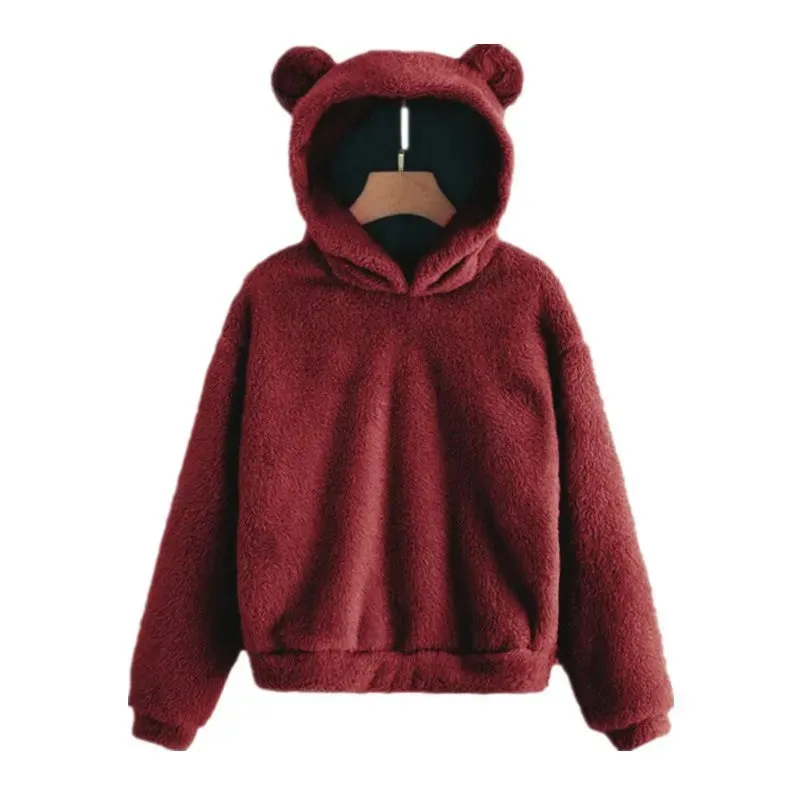 Janelle's fashionable bear hoodie