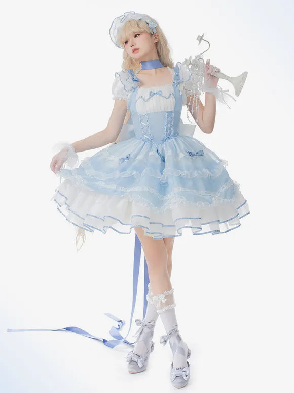 JSK Sweet Lolita Dress Sleeveless Sweet Hime Lolita Wedding Dress