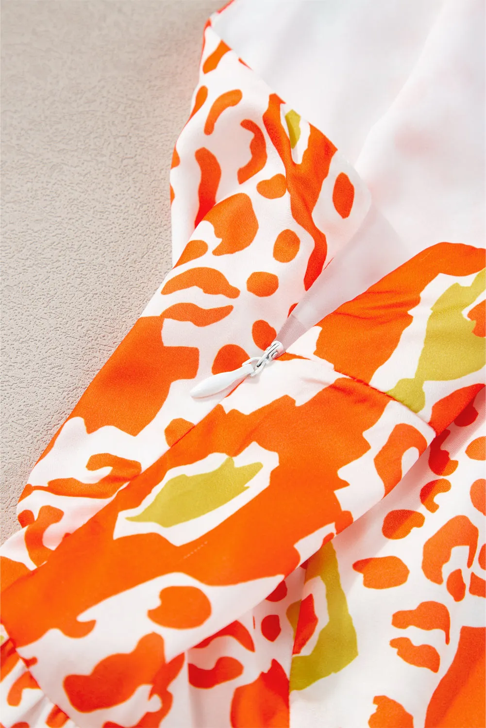 KaleaBoutique Knotted Straps Leopard Colorblock Dress