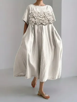 Karina - Leisure dress for women with floral print