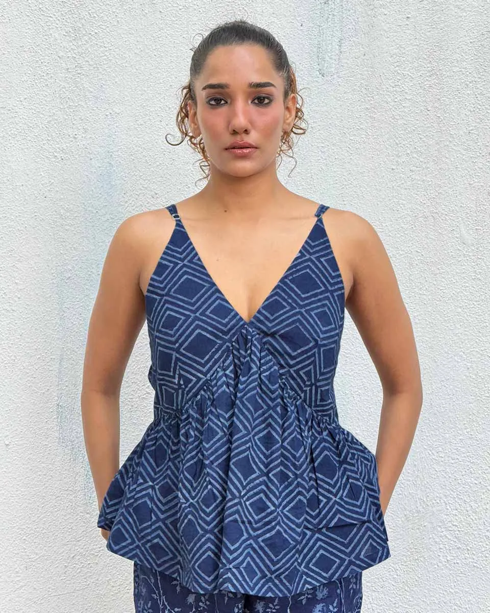 Kastoree Blockprinted Cotton Top