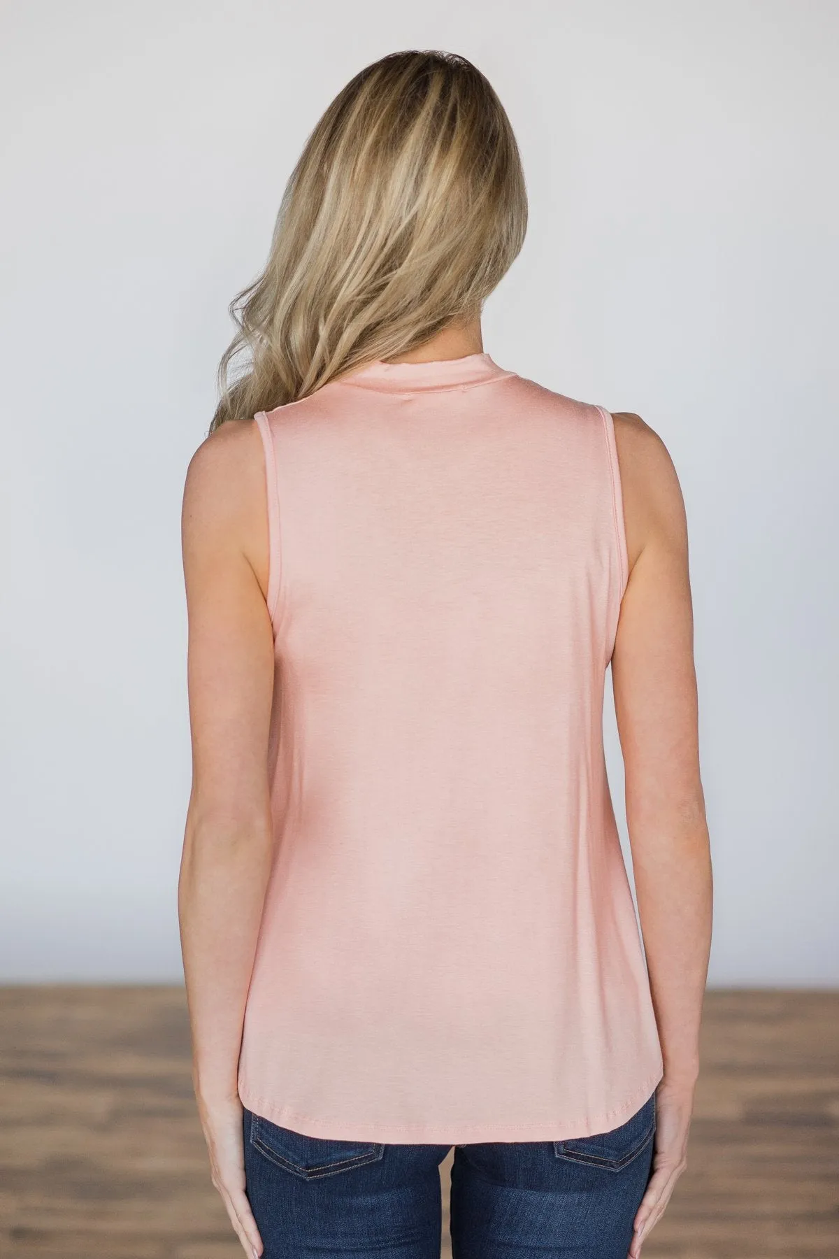 Key to My Heart Tank Top ~ Light Pink