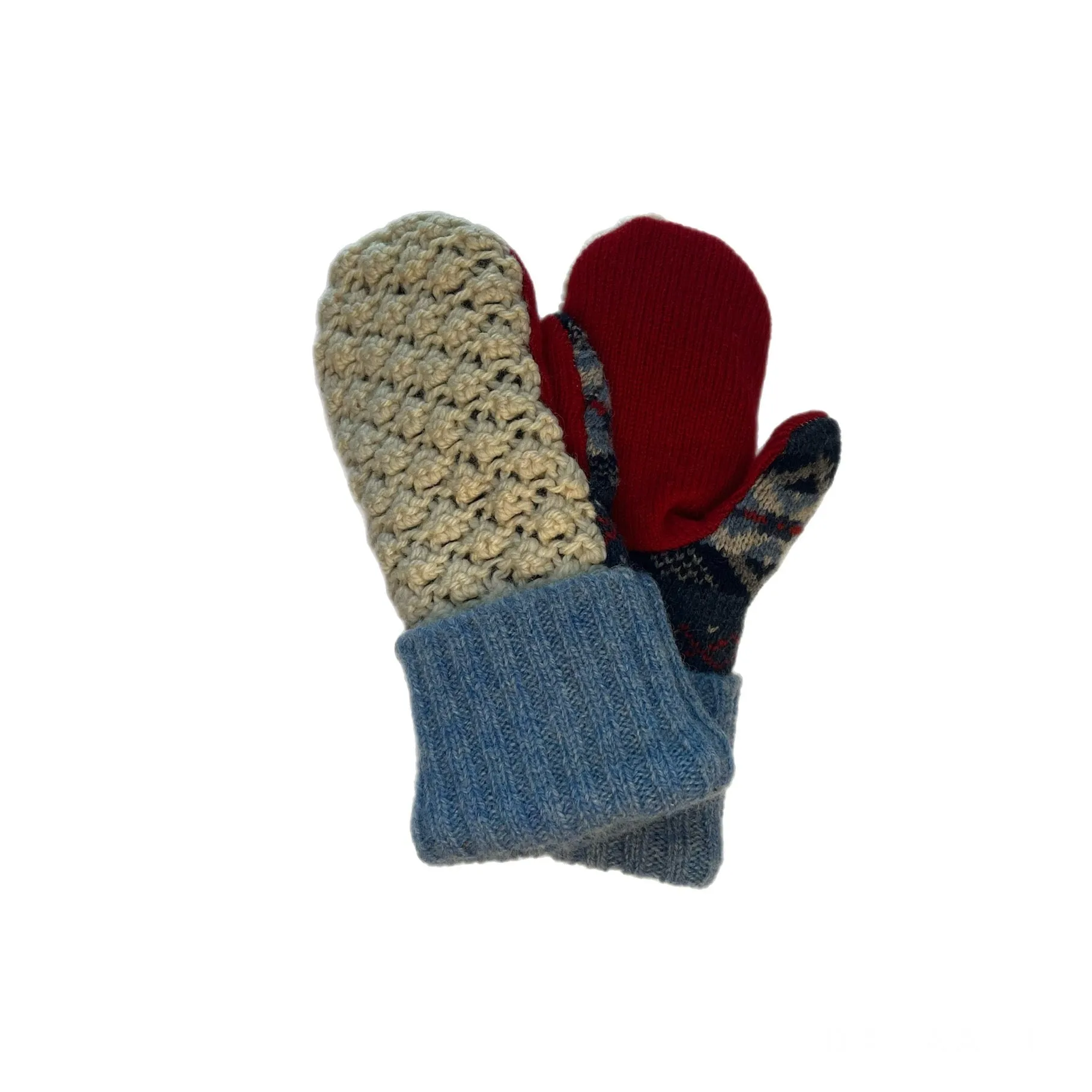 Kids Mittens S/M - Cream Cable Knit 303