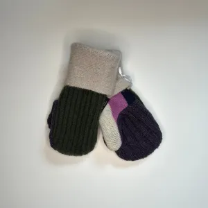 Kids Mittens S/M - Green & Purple - 285