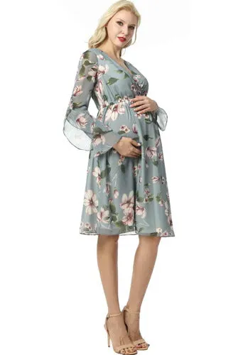 Kimi   Kai Maternity "Salena" Floral Print Dress