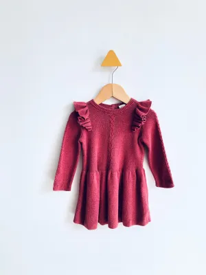 Knit Ruffle Dress // 9-12M