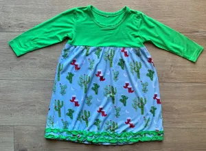 Kozi & Co Christmas Cactus Holiday Dress