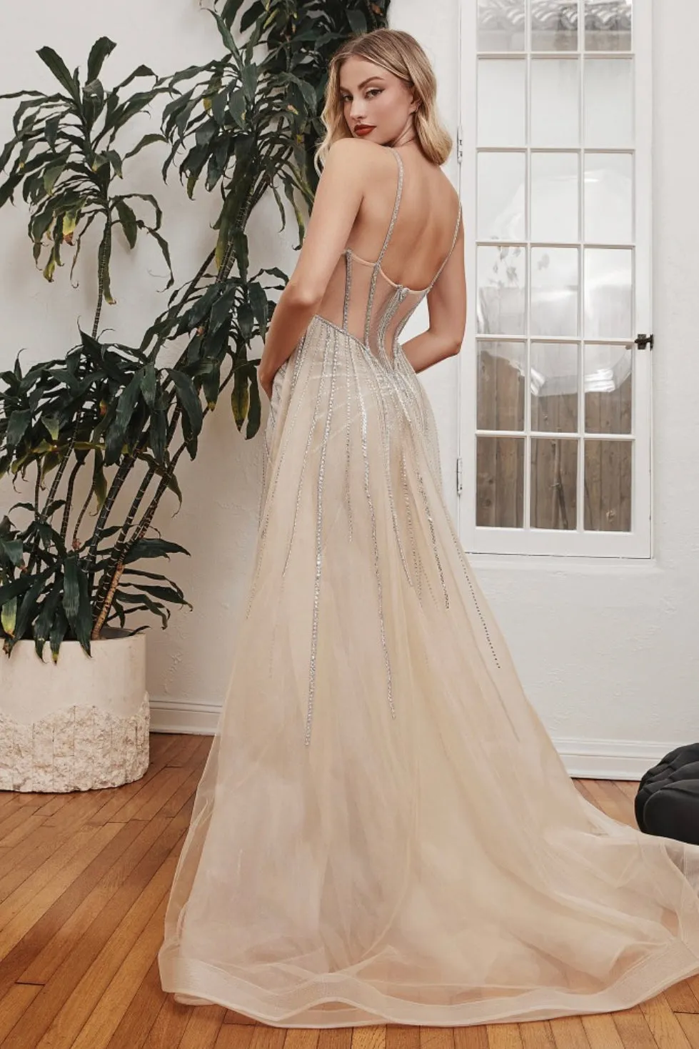 LaDivine by Cinderella Divine CD993 Evening Gown