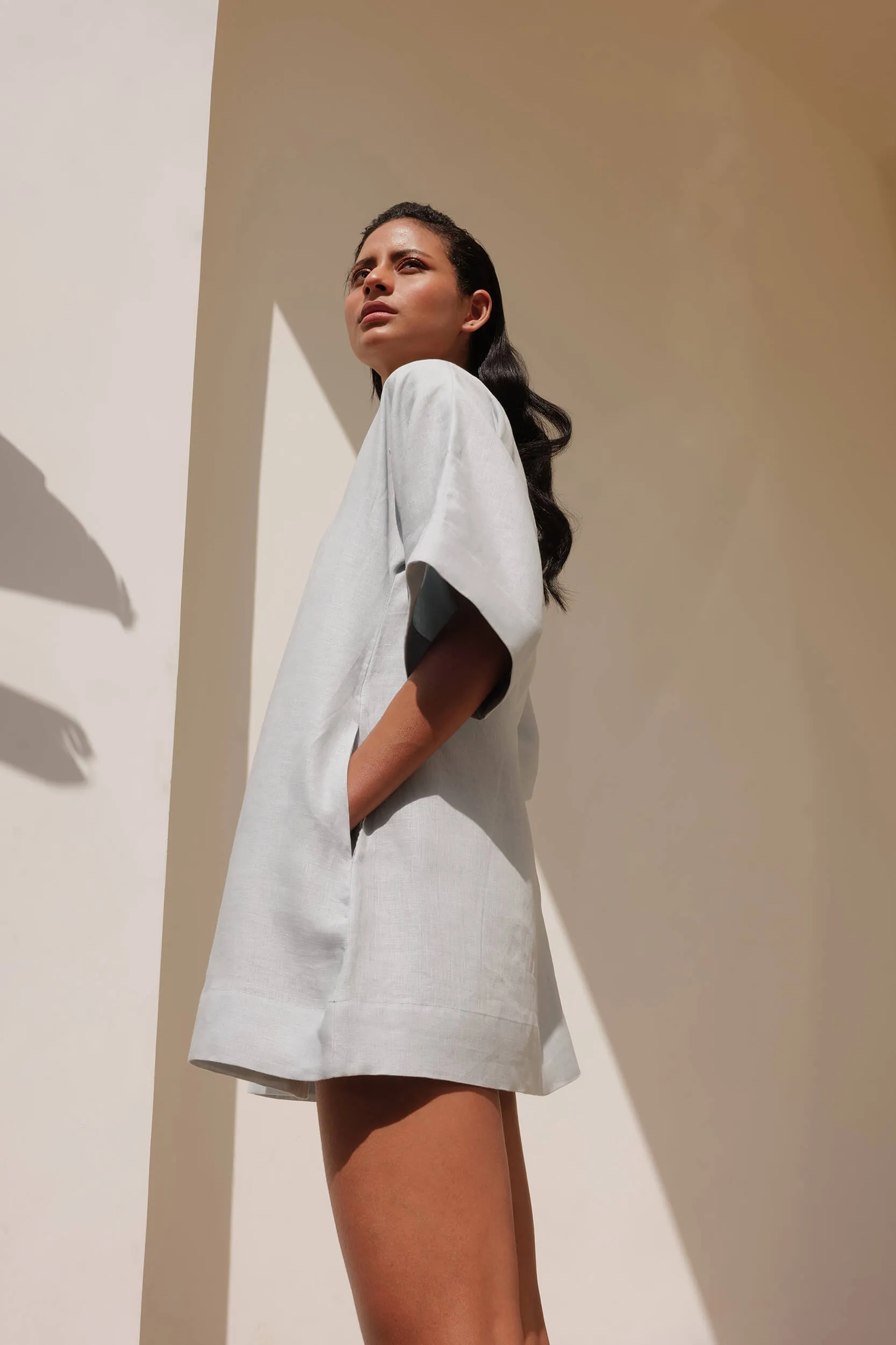 Laos Dress (Soft Blue)