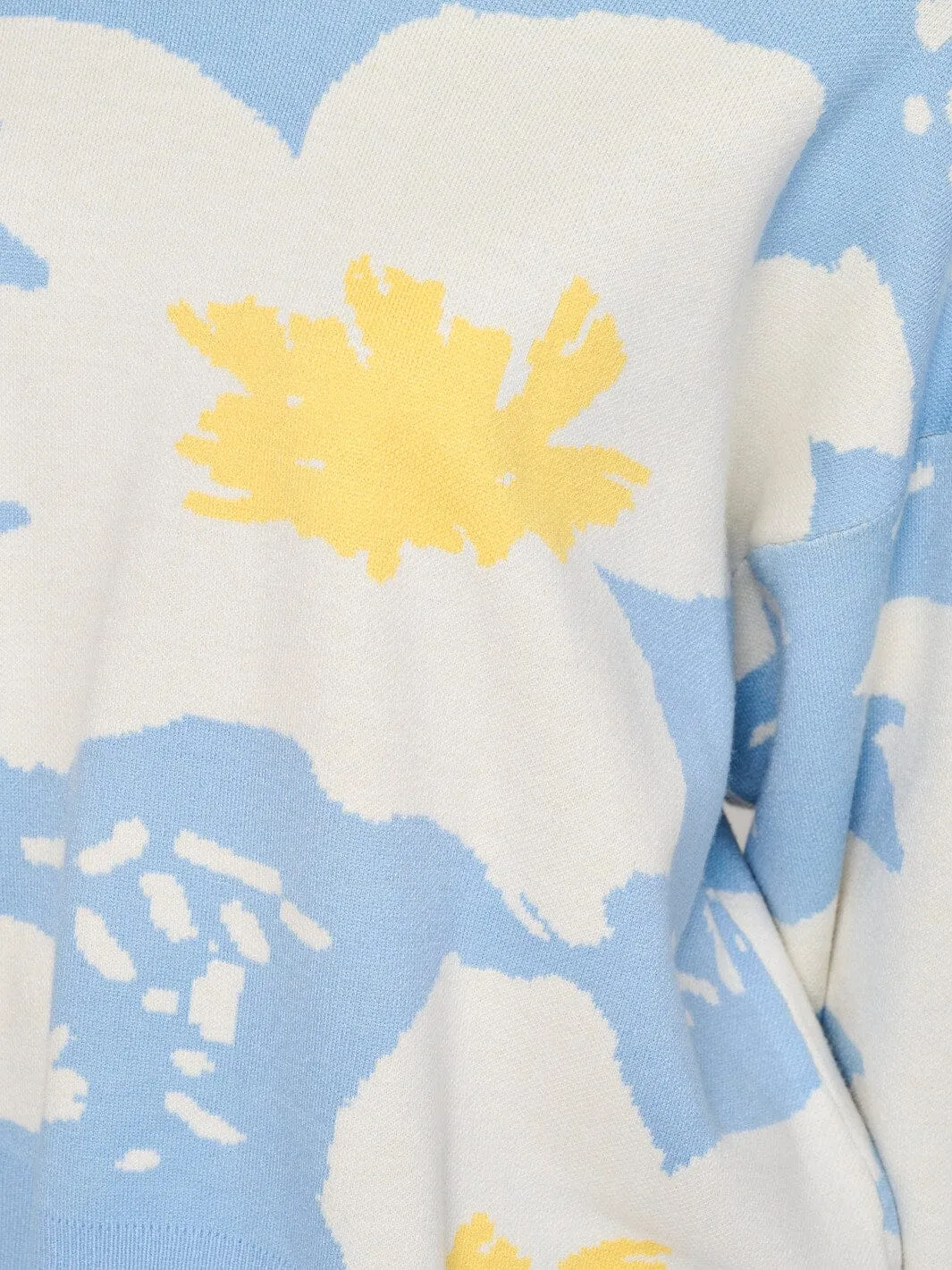 Large Floral Print Sweater