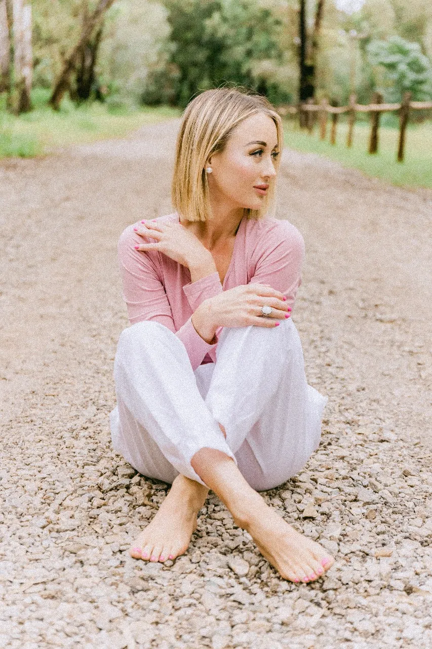 Lavender Dawn or White Linen Pants
