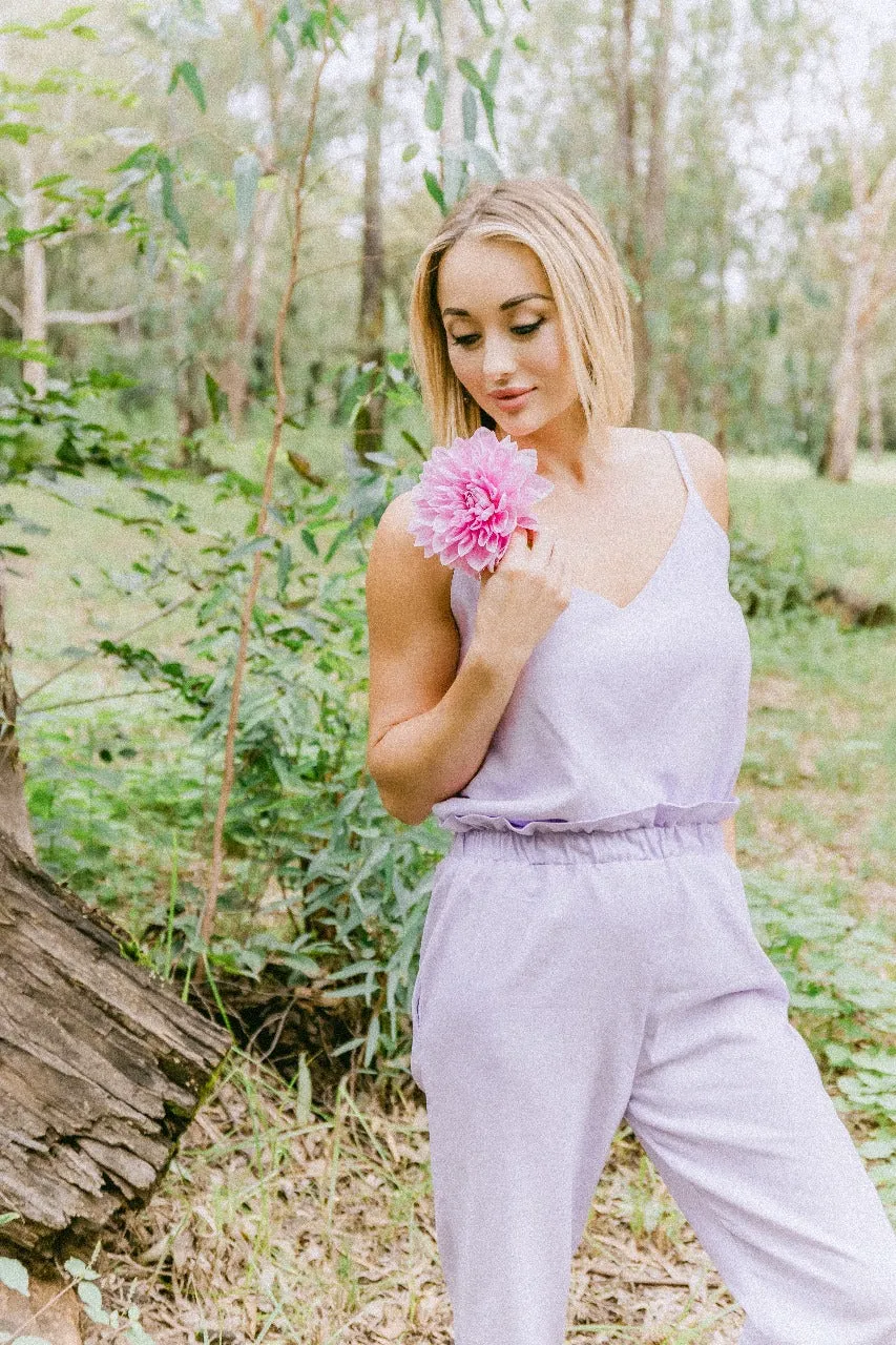 Lavender Dawn or White Linen Pants