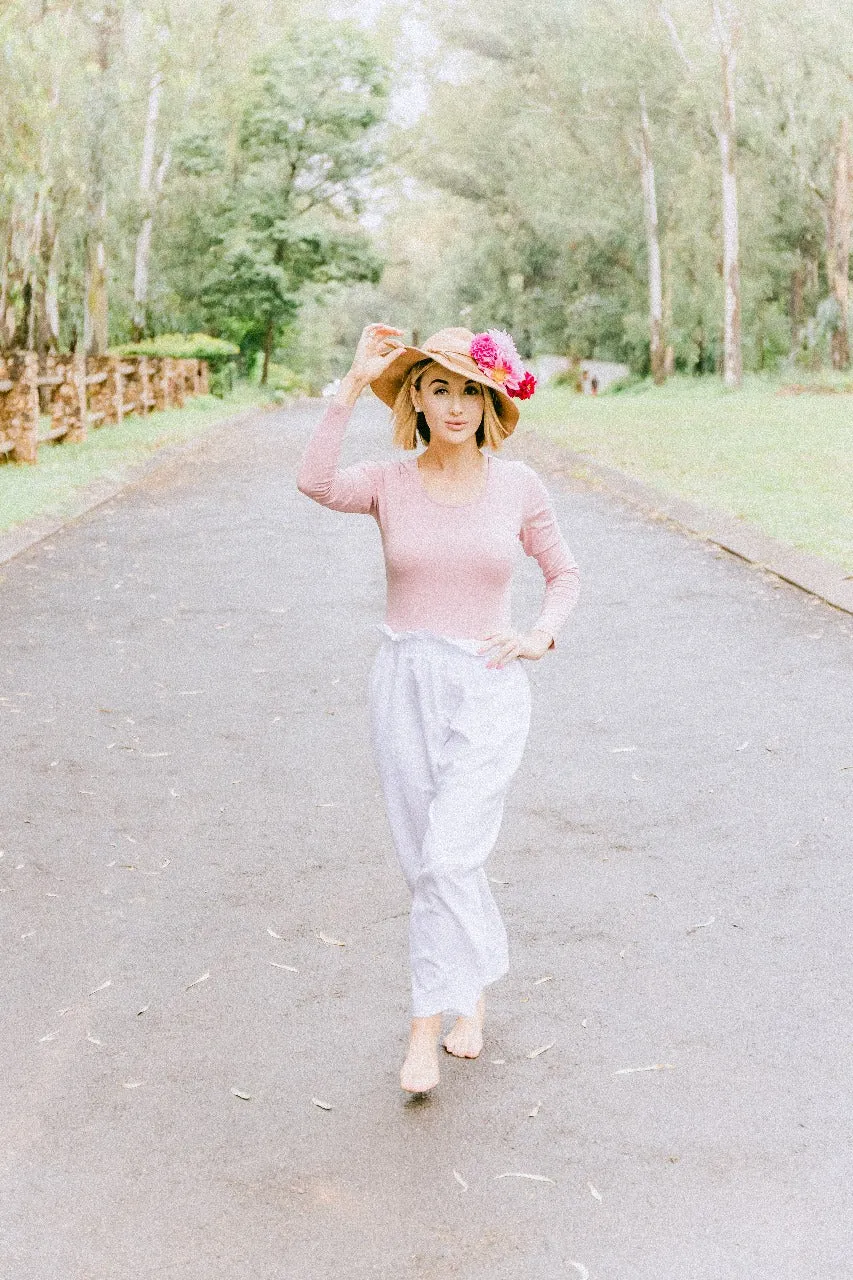 Lavender Dawn or White Linen Pants