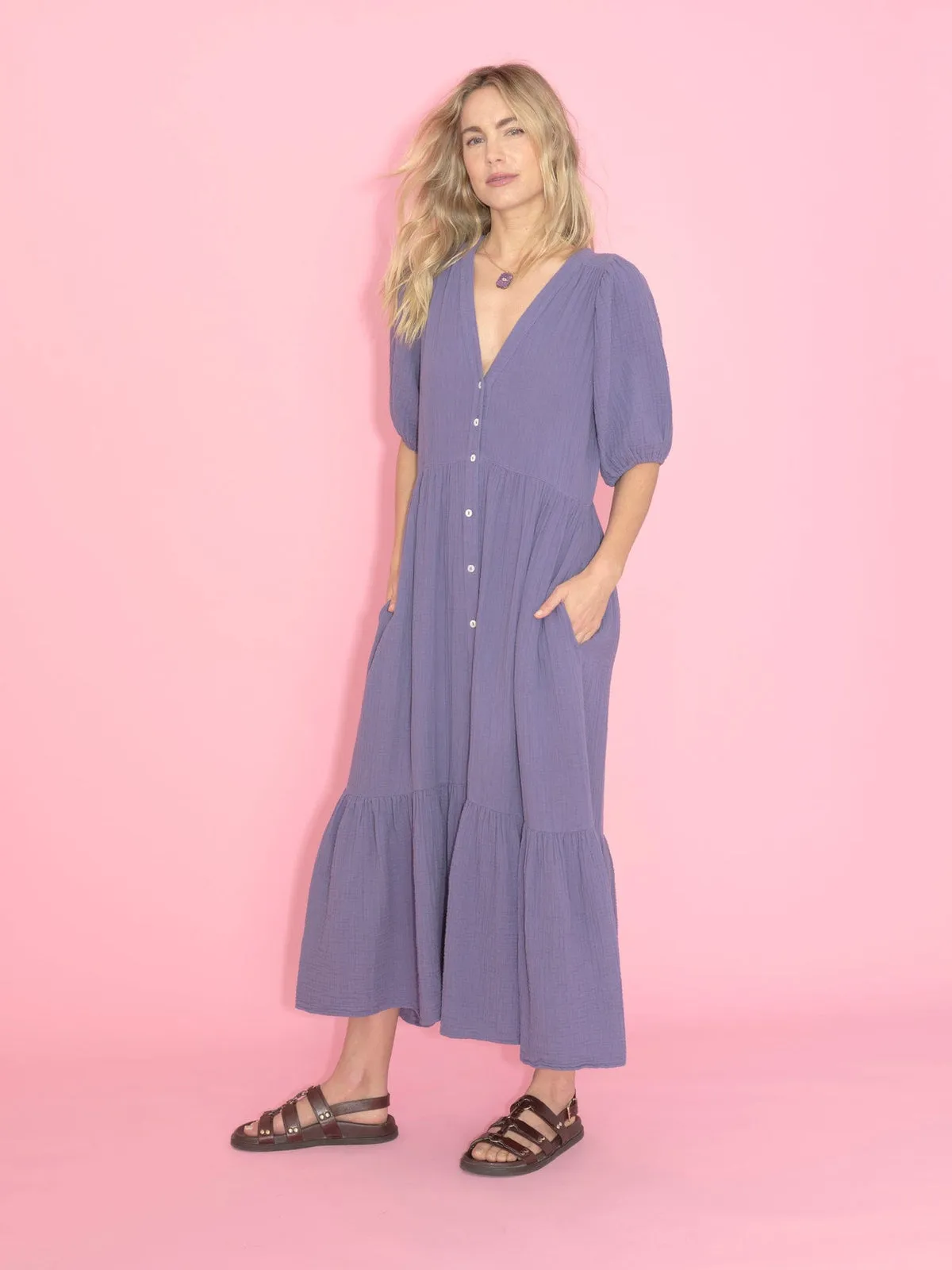 Lennox Dress - Skipper Blue