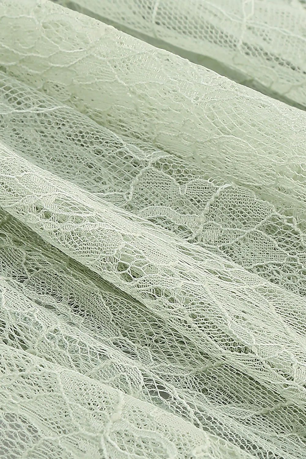 Light Green Lace Satin Off Shoulder Maxi Dress