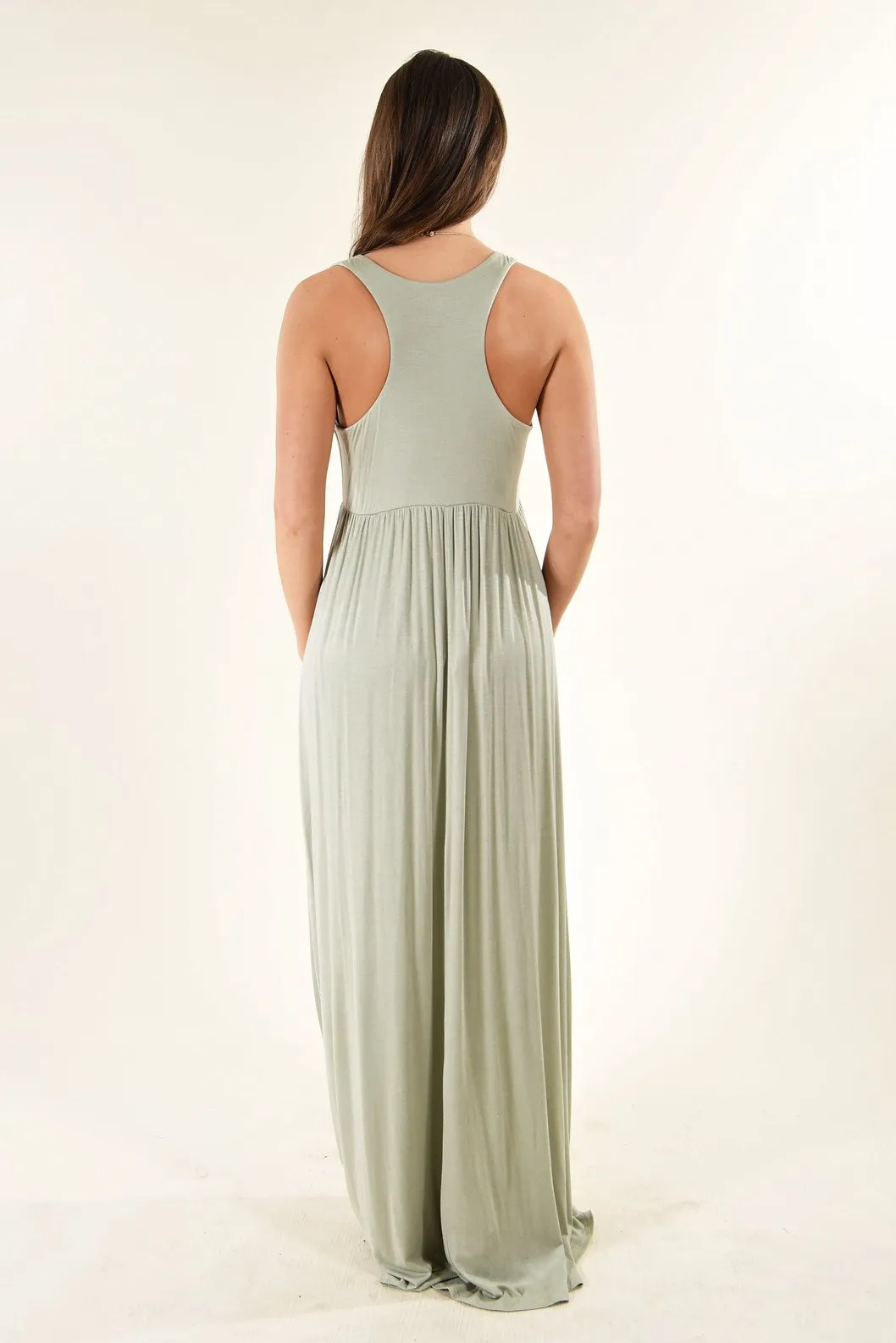 Light Green Maxi Tank Dress