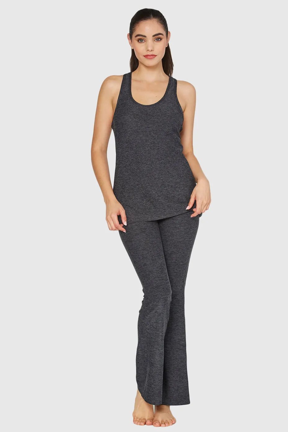 Light Heather Racer Tank