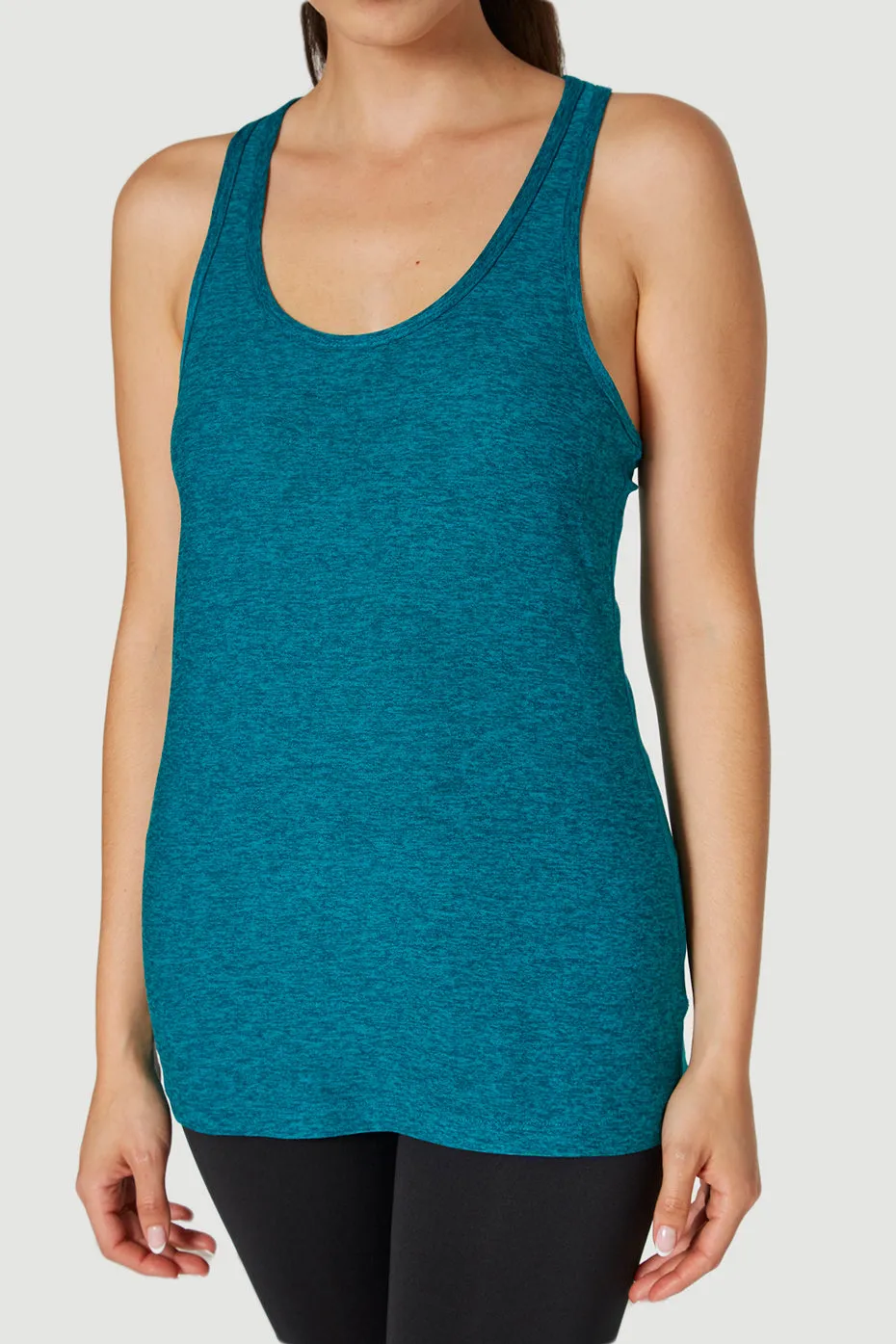 Light Heather Racer Tank