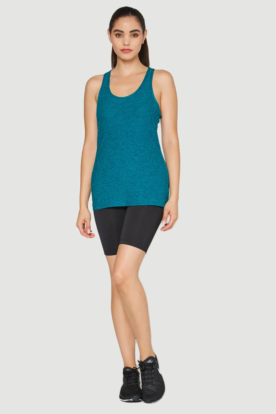 Light Heather Racer Tank