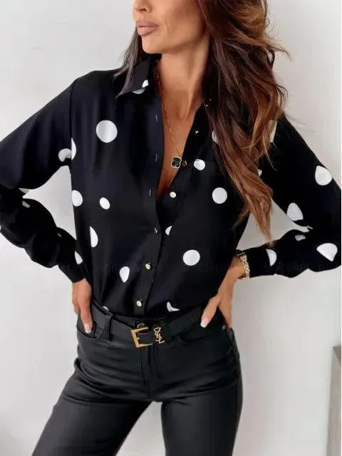 LILLIAN | Stylish Polka Dotted Blouse