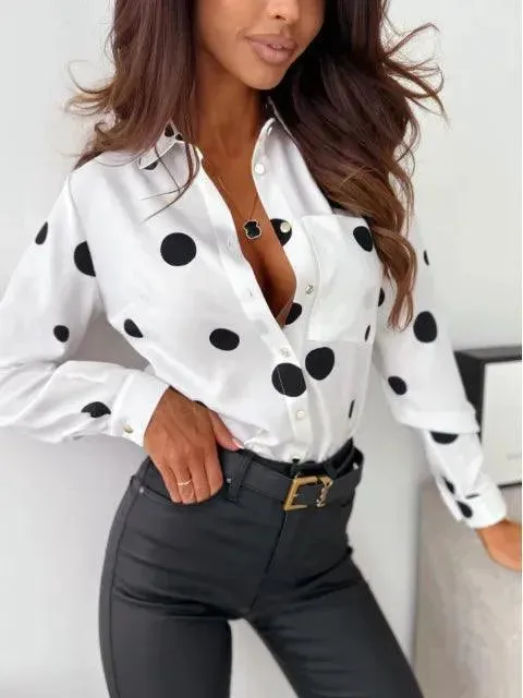 LILLIAN | Stylish Polka Dotted Blouse