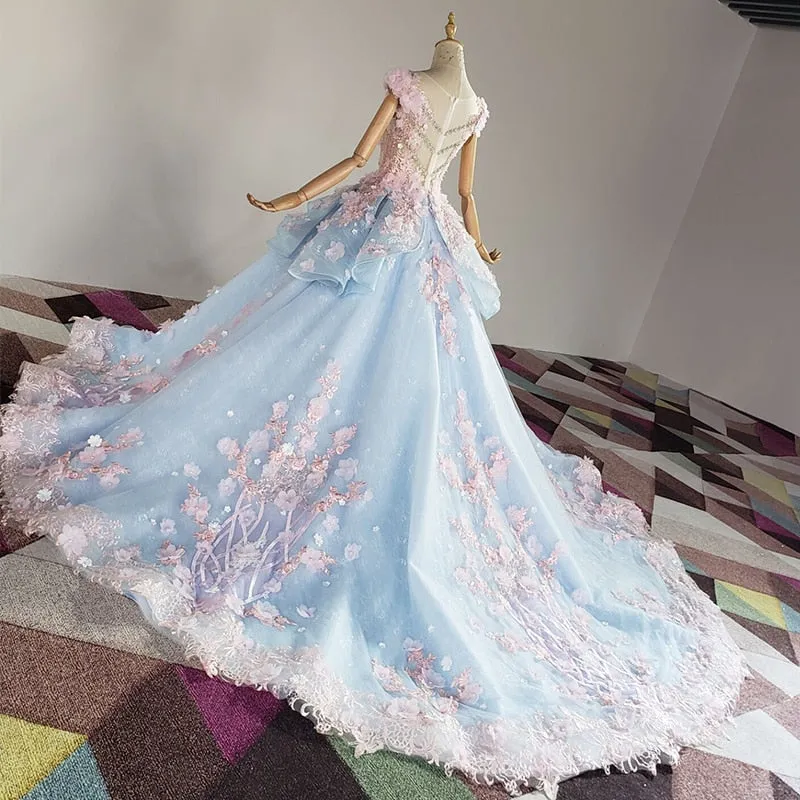 LONG DRESS "LE PARADIS DES OISEAUX"