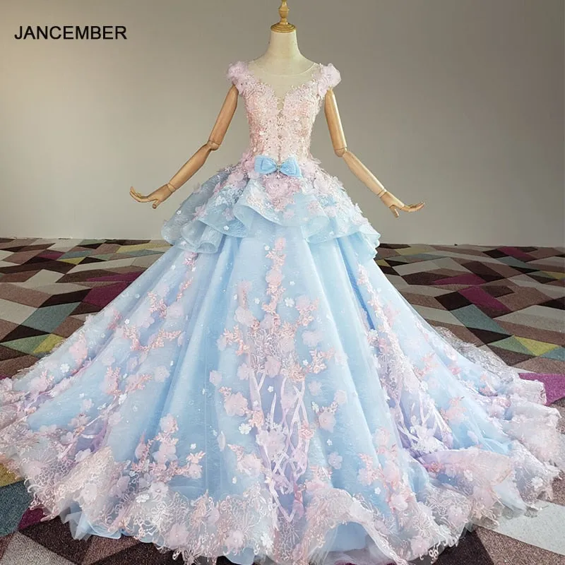 LONG DRESS "LE PARADIS DES OISEAUX"