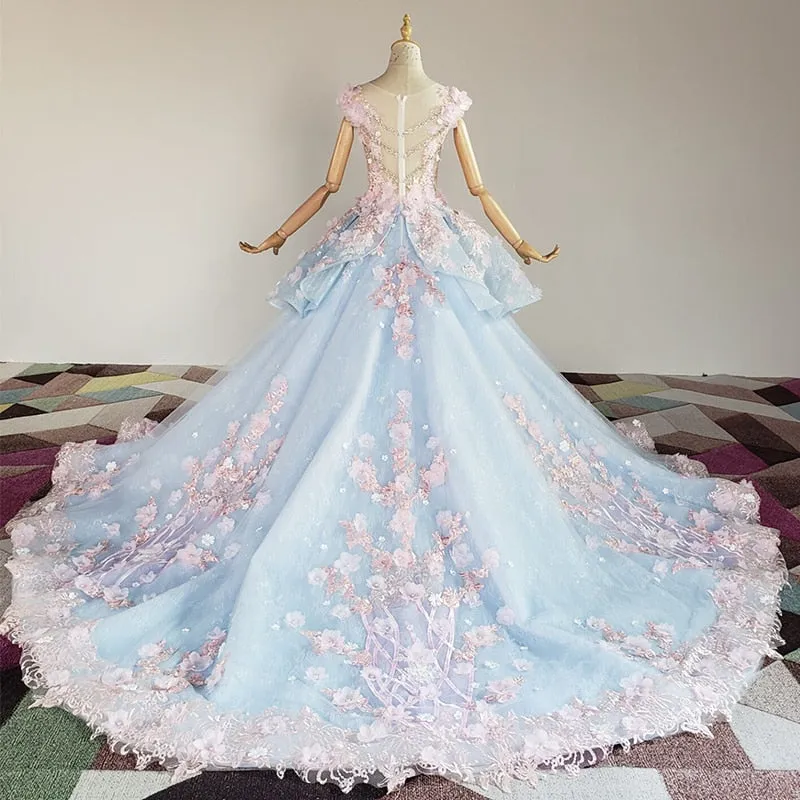 LONG DRESS "LE PARADIS DES OISEAUX"