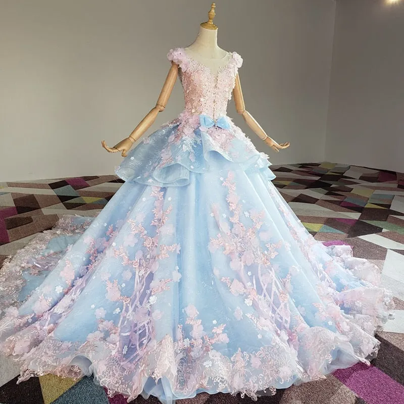 LONG DRESS "LE PARADIS DES OISEAUX"