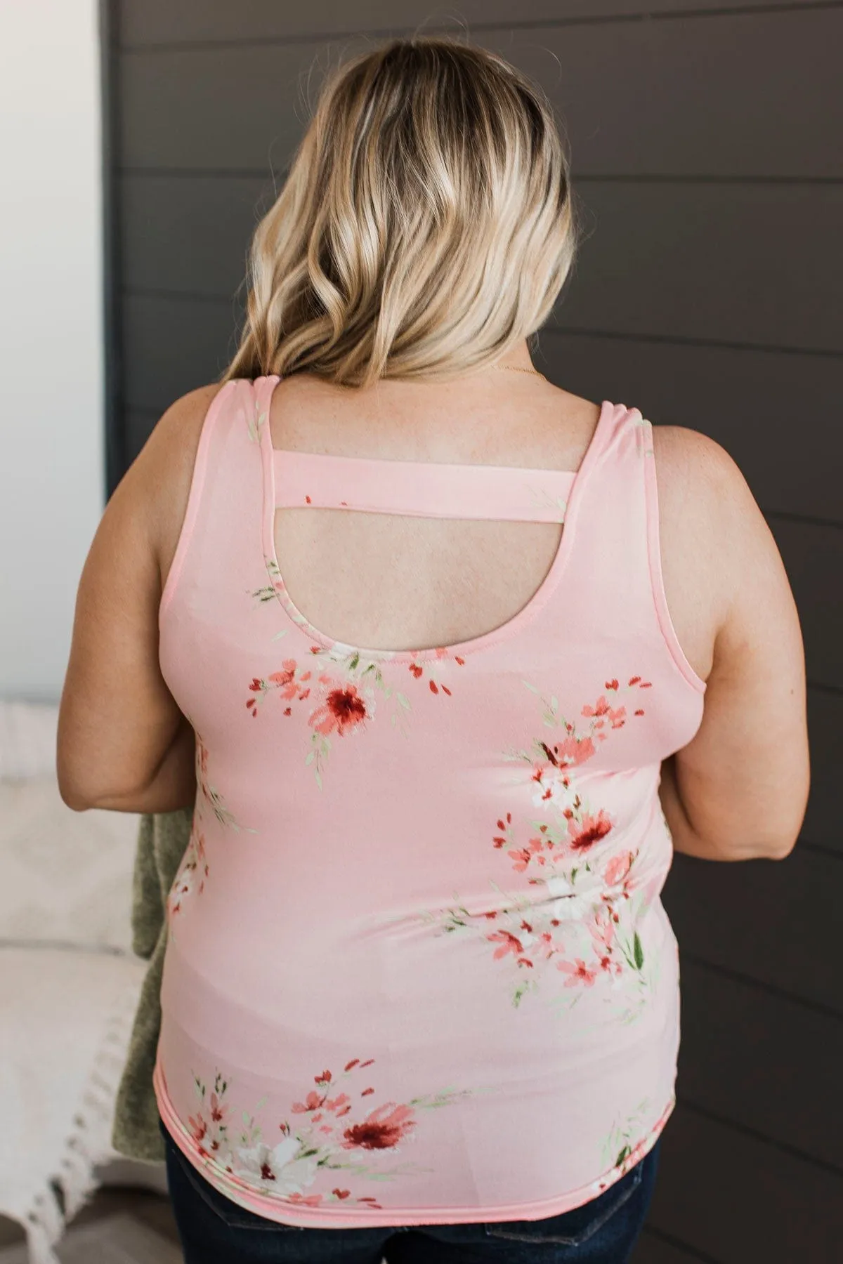 Look So Lovely Floral Tank Top- Pink & Sage