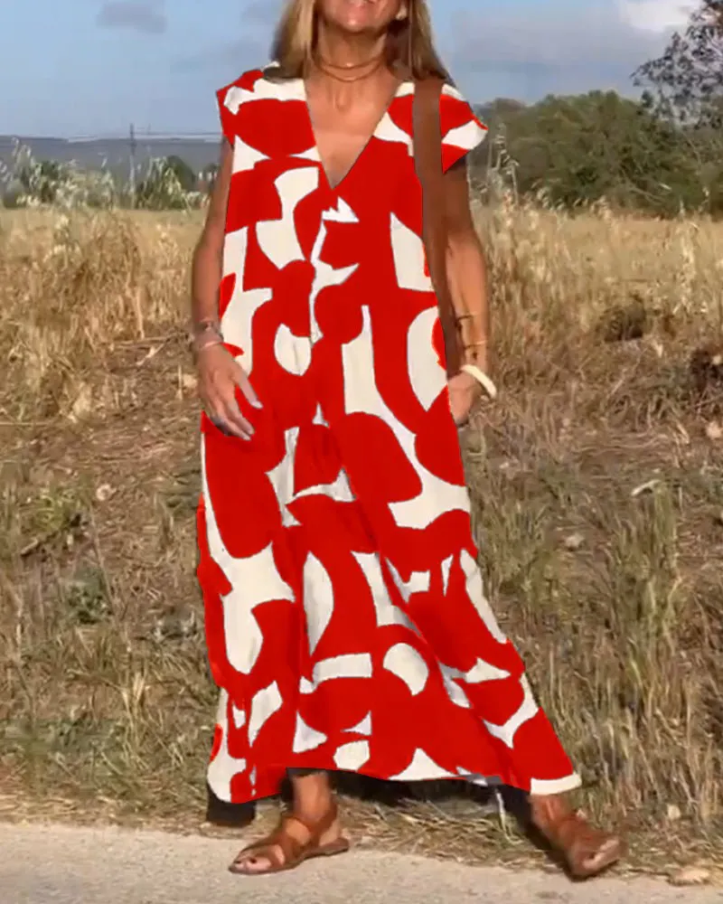 Lorena - Casual Elegance Women's Maxi Dress
