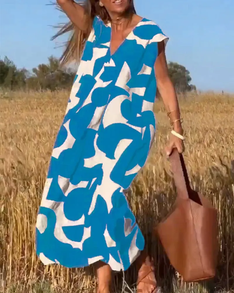 Lorena - Casual Elegance Women's Maxi Dress