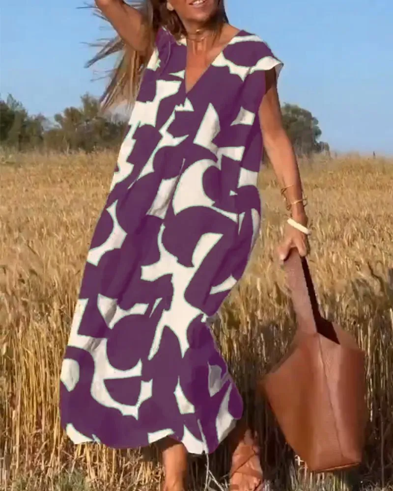 Lorena - Casual Elegance Women's Maxi Dress