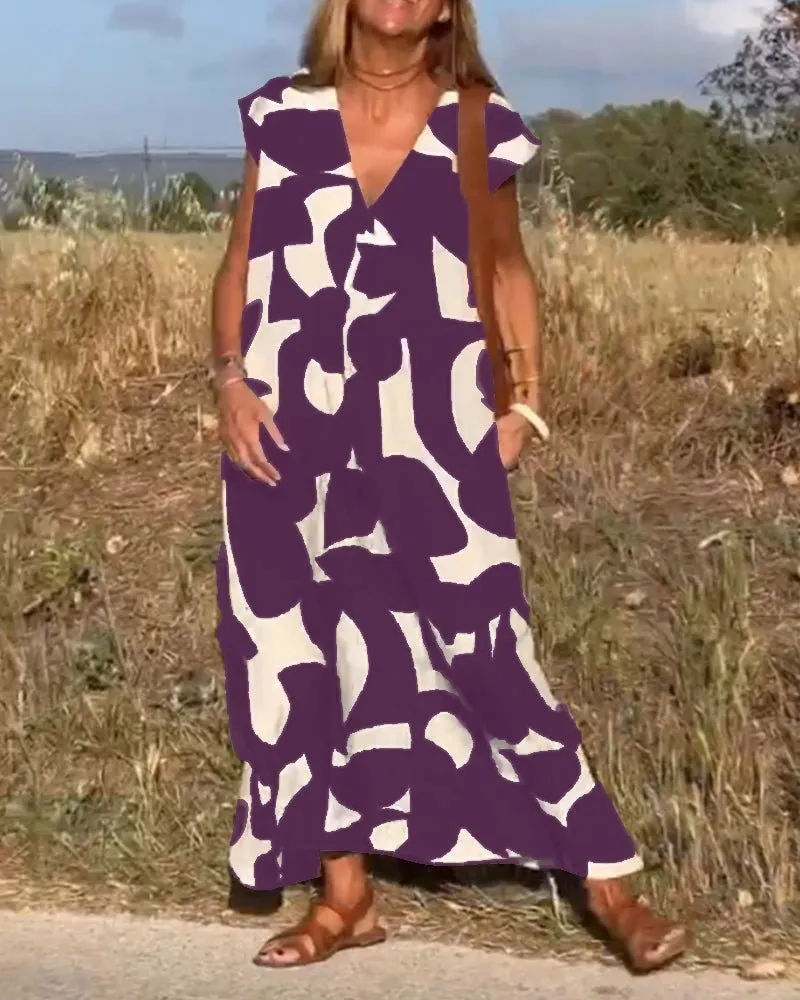 Lorena - Casual Elegance Women's Maxi Dress