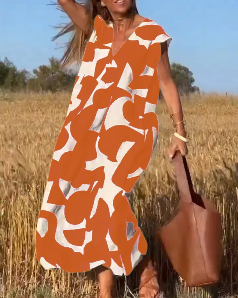 Lorena - Casual Elegance Women's Maxi Dress