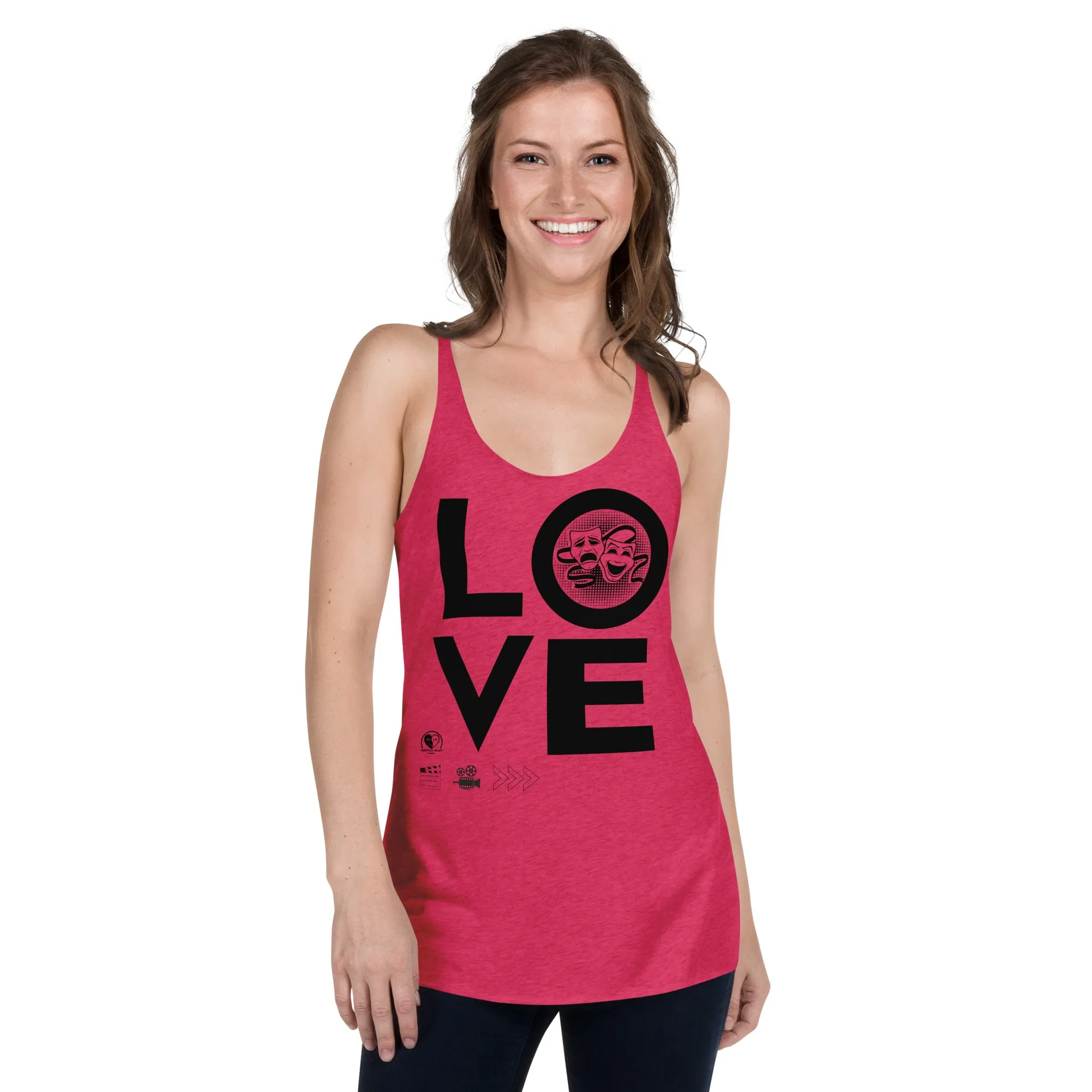 Love Drama Acting Theatre - Women's Racerback Tank Top