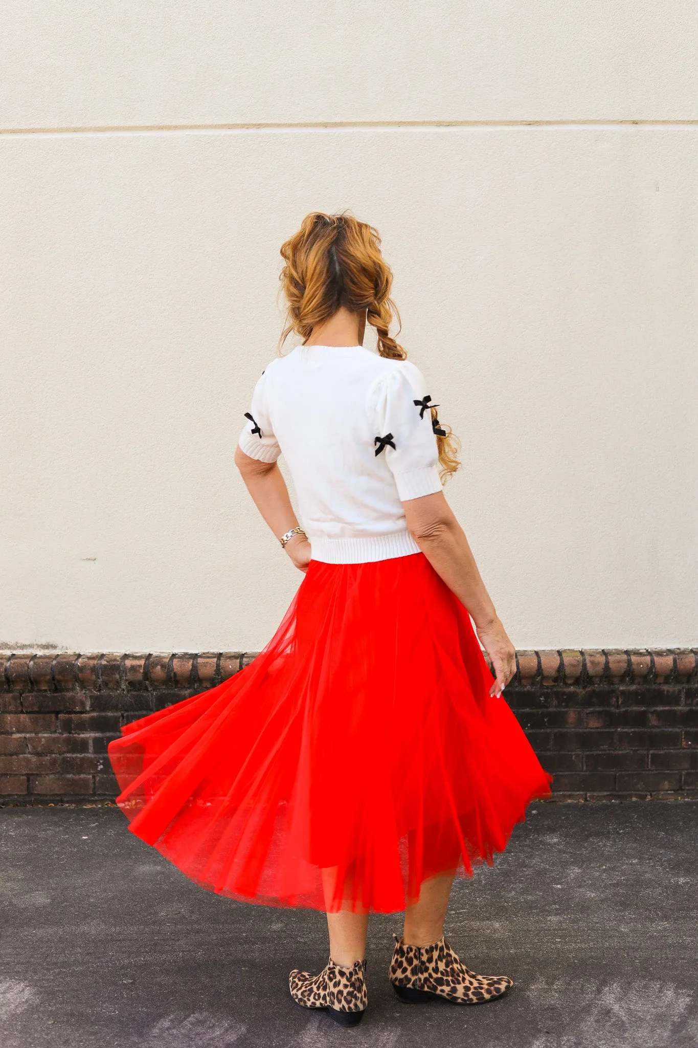 Lovely Bow Sweater Top