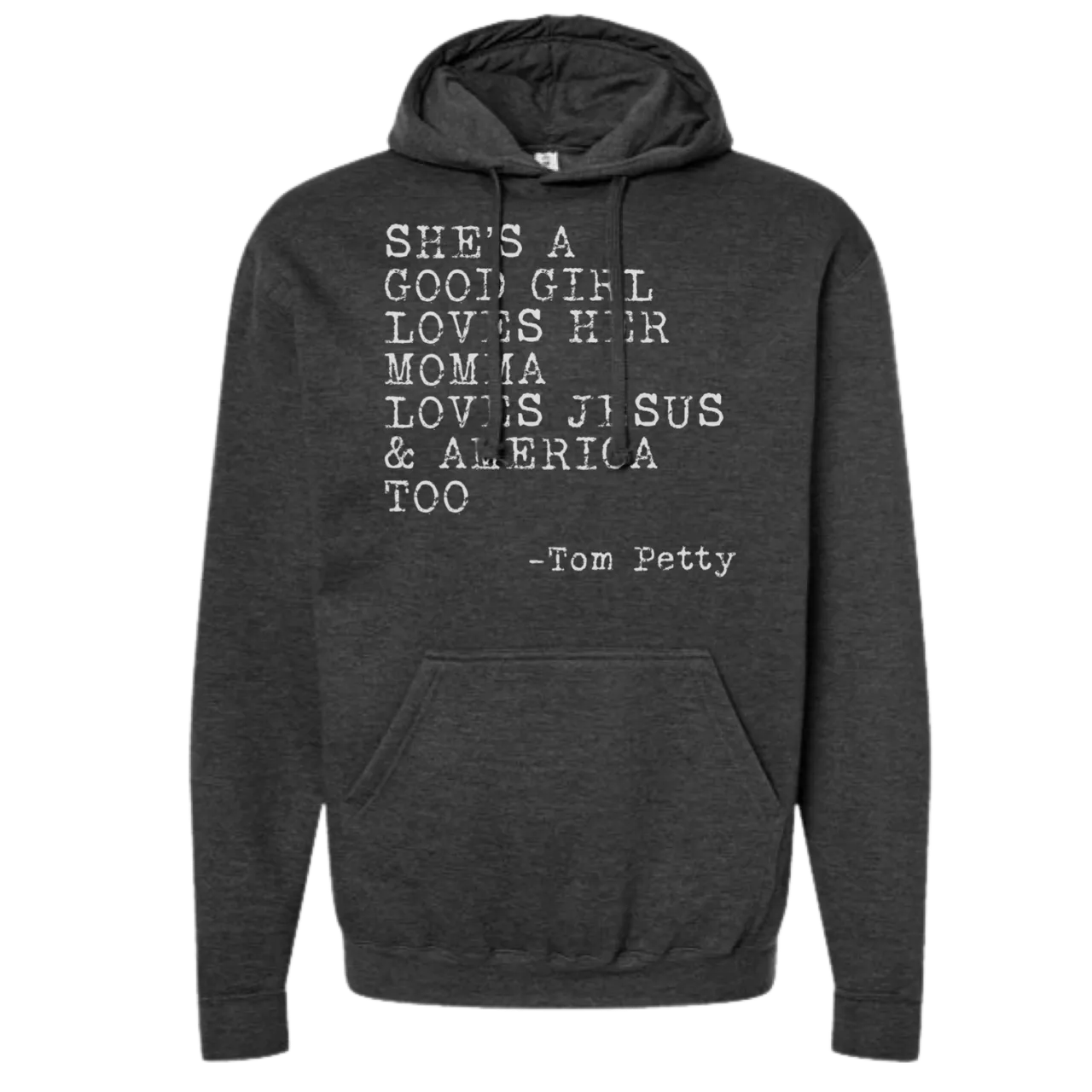 Loves Her Mama Sweatshirts and Hoodies: Heather Graphite Graphic Tee *