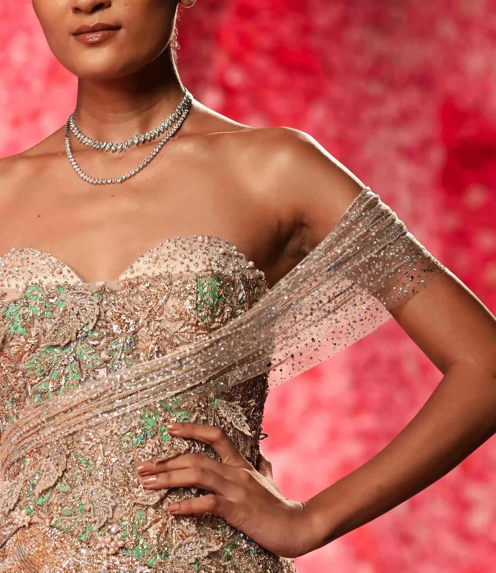 Lucie pale yellow gold gown